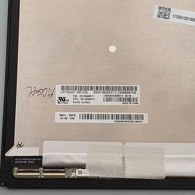 Alt view image 2 of 7 - 13.3inch 4K UHD LCD Touch Screen Assembly for Lenovo Yoga C930-13IKB