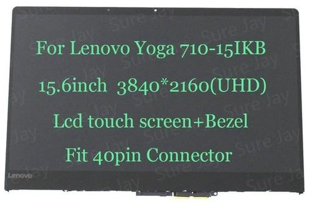 Main image of 15.6inch 4K UHD Touch Screen Assembly +Bezel for Lenovo Yoga 710-15IKB 80V5 LQ156D1JX06-E