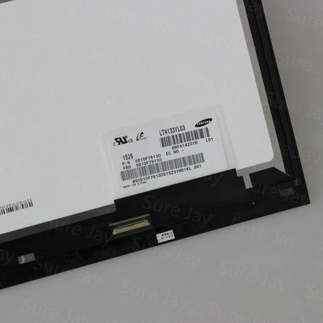 Alt view image 7 of 7 - 13.3" QHD LCD Touch Screen Assembly+Bezel for Lenovo Yoga Y900-13ISK 5D10K26887 3K
