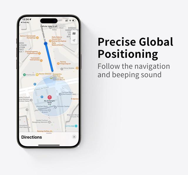 Alt view image 5 of 6 - Momax Rechargeable Wireless Tracker,  iOS Only, Key Finder IP68 Waterproof, Up to 328ft Range, Smart Tracking Tag for Keys, Bags, Luggage, Wallet and More, Mini Size