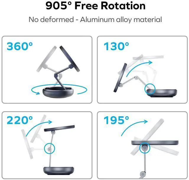 Alt view image 4 of 7 - MOMAX Magsafe Car Mount, N52 Magnetic Car Phone Mount, 905° Rotation Cell Phone Mount for Dashboard Windshield, Phone Holder Mount Fit for iPhone 15 14 13 12 Pro Max Plus Mini