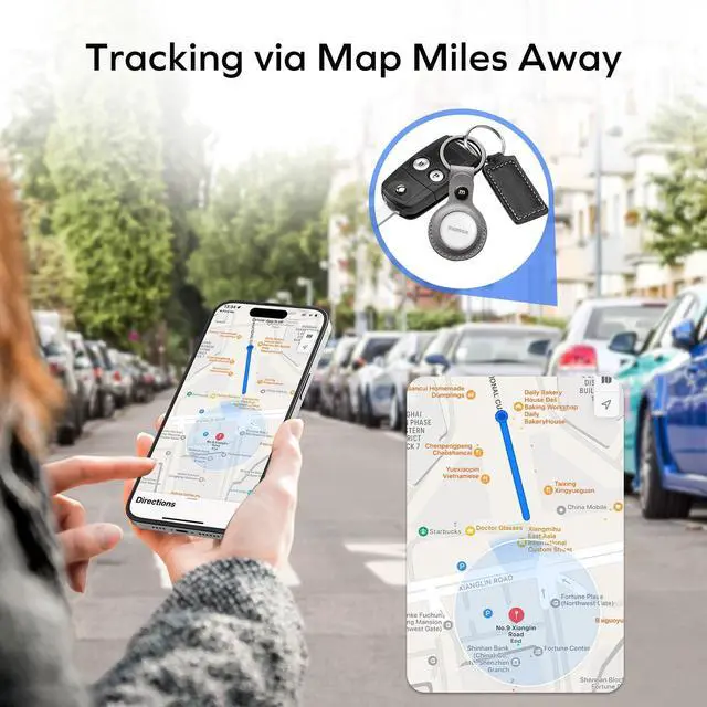 Alt view image 3 of 7 - MOMAX Key Finder, Tracker Tag, Works with Apple Find My (iOS Only), Key Tracker with APP,Sound Location, Key Locator Tracker for Luggage, Suitcase, Wallet, Pet, Kid, White