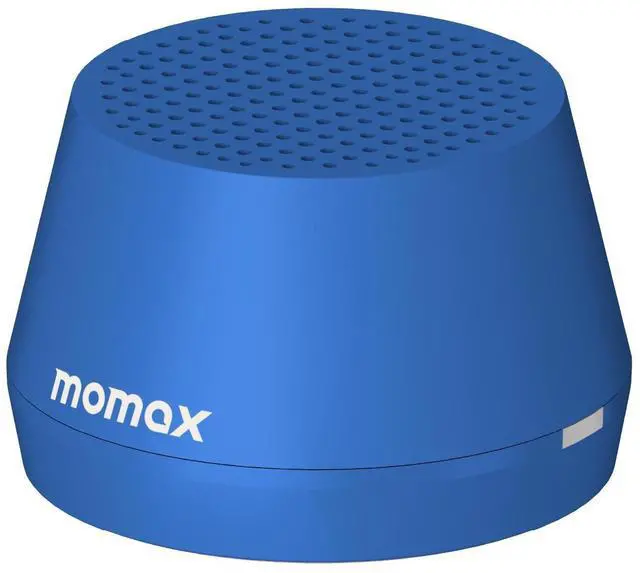 Main image of MOMAX Mini Portable Bluetooth Speaker - Magnetic Waterproof Speaker with Balanced Sound, 12H Playtime, Indoor Speaker True Wireless Stereo Pairing for Home, Bedroom, Bathroom, Gift Ideas, Blue