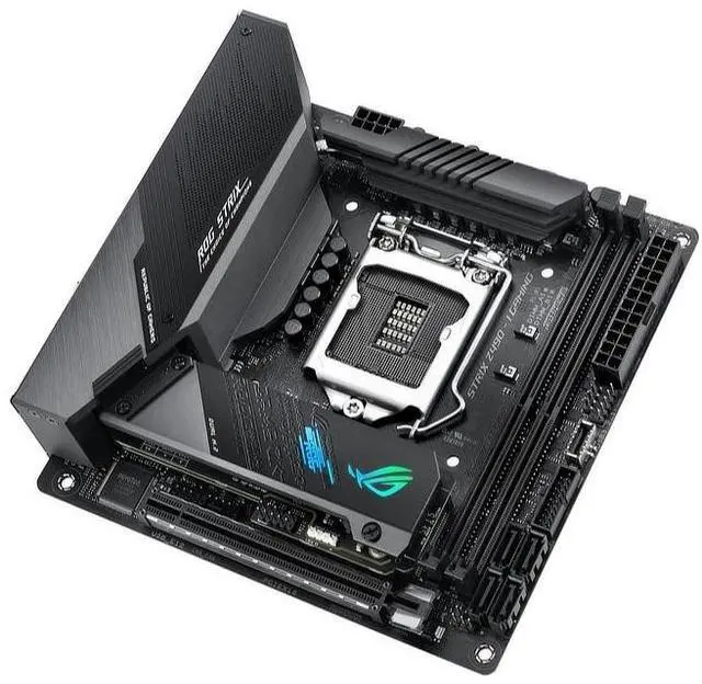 Alt view image 10 of 11 - ASUS ROG STRIX Z490-I GAMING (90MB13A0-M0EAY0) LGA 1200 Intel Z490 SATA 6Gb/s Mini ITX Intel Motherboard