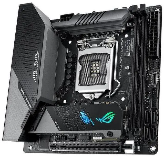Alt view image 9 of 11 - ASUS ROG STRIX Z490-I GAMING (90MB13A0-M0EAY0) LGA 1200 Intel Z490 SATA 6Gb/s Mini ITX Intel Motherboard
