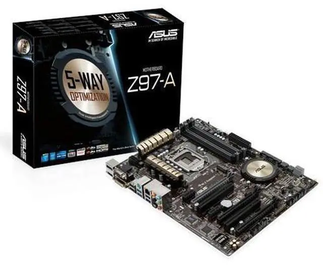 Alt view image 11 of 14 - ASUS Z97-A Z97 ATX Motherboard LGA 1150 Intel Gen 4 & 5 M.2 SLI A