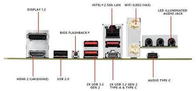 Alt view image 13 of 14 - ASUS ROG STRIX B550-I GAMING AM4 AMD B550 SATA 6Gb/s Mini ITX AMD Motherboard