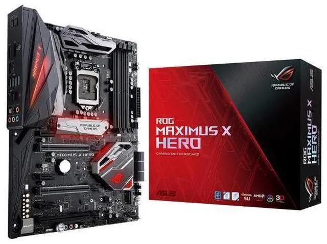 Alt view image 8 of 13 - ASUS ROG Maximus X Hero LGA 1151 (300 Series) Intel Z370 HDMI SATA 6Gb/s USB 3.1 ATX Intel Motherboard