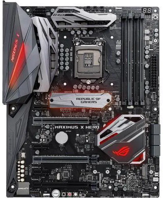 Alt view image 9 of 13 - ASUS ROG Maximus X Hero LGA 1151 (300 Series) Intel Z370 HDMI SATA 6Gb/s USB 3.1 ATX Intel Motherboard