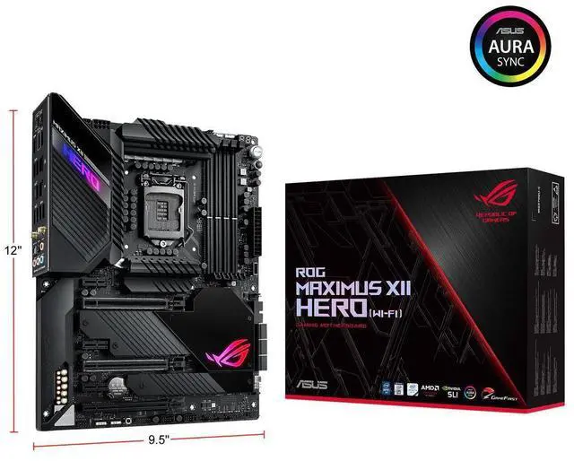 Alt view image 12 of 12 - ASUS ROG MAXIMUS XII HERO Intel LGA 1200 ATX Motherboard