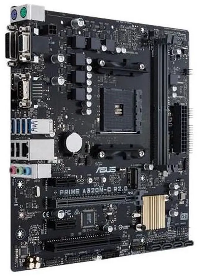 Alt view image 7 of 10 - ASUS PRIME A320M-C R2.0 AMD Socket A320 AM4 MicroATX M.2 Desktop Motherboard B