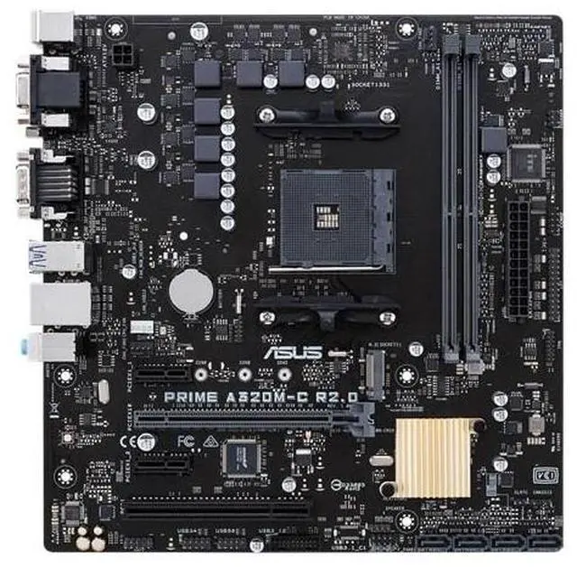 Alt view image 6 of 10 - ASUS PRIME A320M-C R2.0 AMD Socket A320 AM4 MicroATX M.2 Desktop Motherboard B