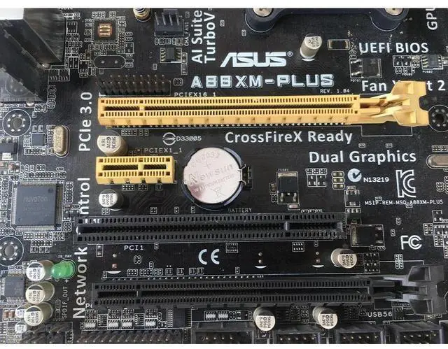 Alt view image 6 of 6 - ASUS A88XM-PLUS Socket FM2/FM2+ DDR3 64GB Micro ATX Motherboard