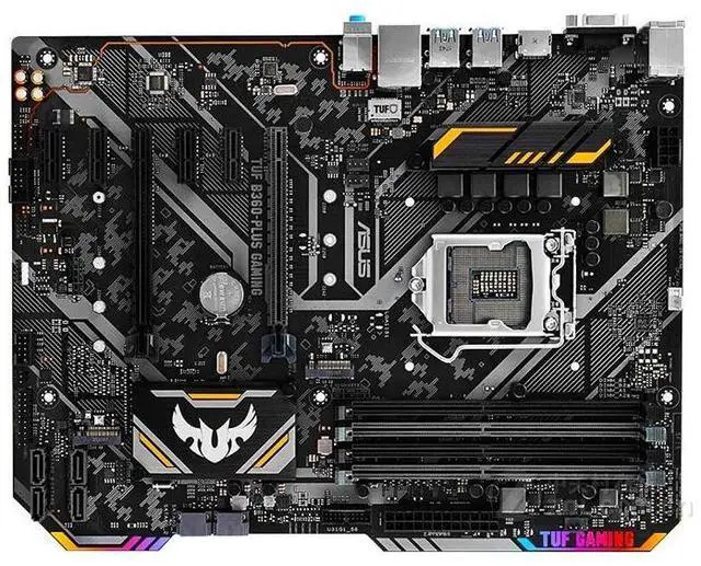 Alt view image 7 of 8 - ASUS TUF B360-PLUS GAMING LGA 1151 DDR4 64GB ATX Motherboard