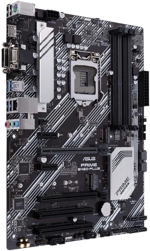 Alt view image 7 of 9 - ASUS PRIME B460-PLUS Intel B460 1200 LGA ATX M.2 Desktop Motherboard B
