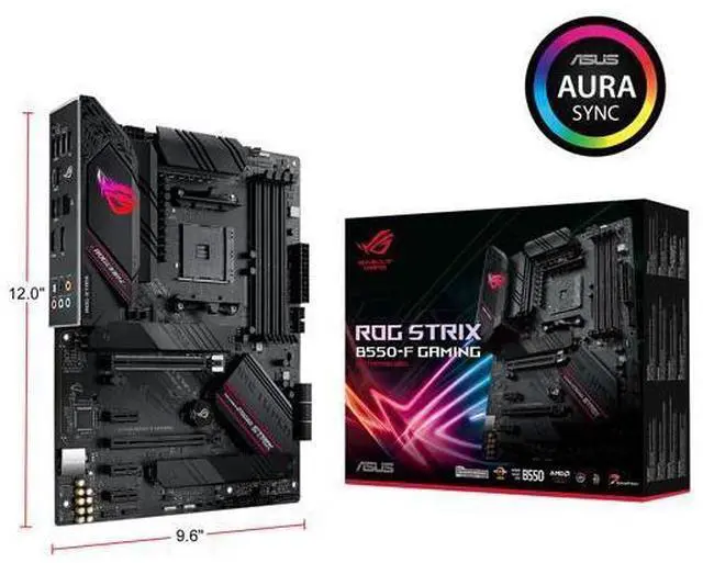 Alt view image 8 of 14 - ASUS ROG STRIX B550-F GAMING AM4 AMD B550 SATA 6Gb/s ATX AMD Motherboard