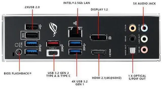 Alt view image 13 of 14 - ASUS ROG STRIX B550-F GAMING AM4 AMD B550 SATA 6Gb/s ATX AMD Motherboard