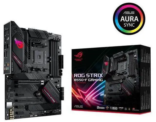 Alt view image 14 of 14 - ASUS ROG STRIX B550-F GAMING AM4 AMD B550 SATA 6Gb/s ATX AMD Motherboard