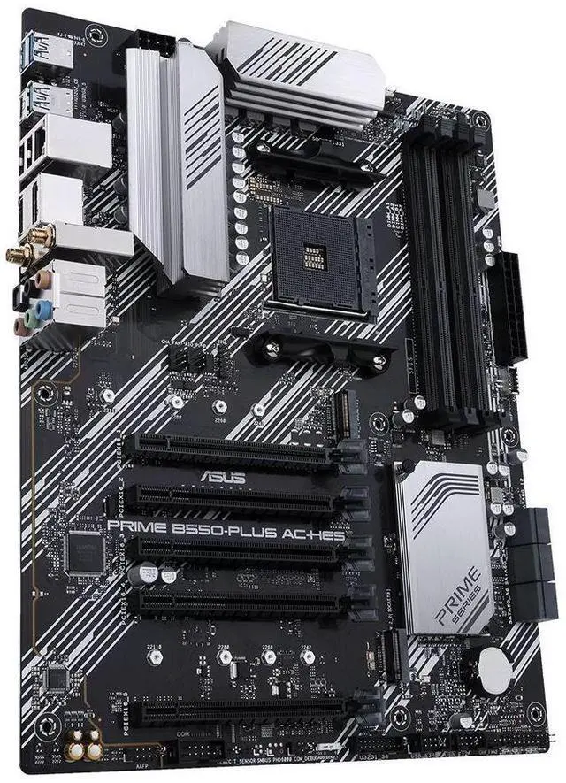 Alt view image 6 of 8 - ASUS ASUS PRIME B550-PLUS AC-HES AMD Socket AM4 AMD B550 ATX M.2 Desktop Motherboard A
