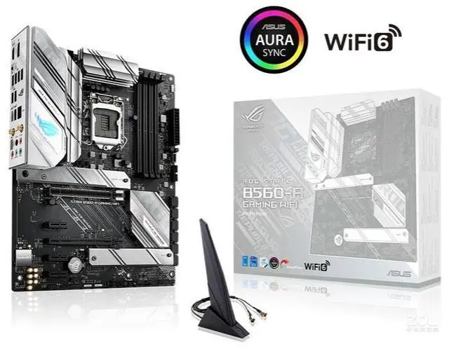 Alt view image 10 of 11 - ASUS ROG STRIX B560-A GAMING WIFI LGA 1200 Intel B560 SATA 6Gb/s ATX Intel Motherboard