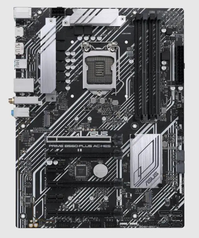 Alt view image 3 of 4 - ASUS PRIME B560-PLUS AC-HES Intel B560 LGA 1200 ATX M.2 Desktop Motherboard B