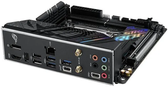 Alt view image 10 of 10 - ASUS ROG Strix B760-I Gaming WiFi Intel B760(13th and 12th Gen) LGA 1700 mini-ITX motherboard, 8 + 1 power stages, DDR5 up to 7600 MT/s, PCIe 5.0, two M.2 slots, WiFi 6E, USB 3.2 Gen 2x2 Type-C