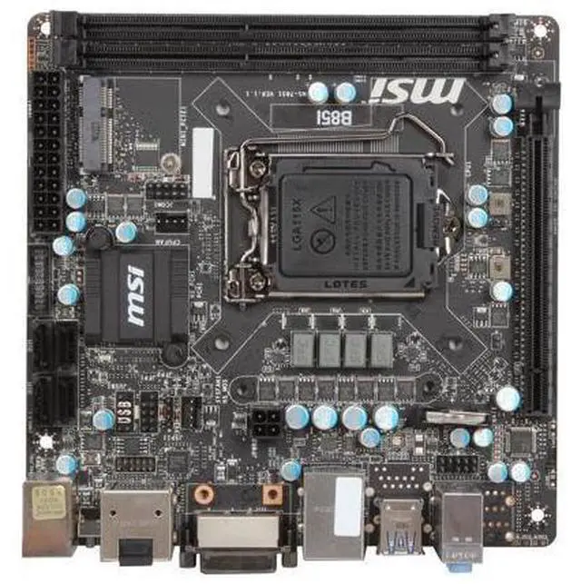 Alt view image 10 of 11 - MSI B85I LGA 1150 Intel B85 HDMI SATA 6Gb/s USB 3.0 Mini ITX Intel Motherboard