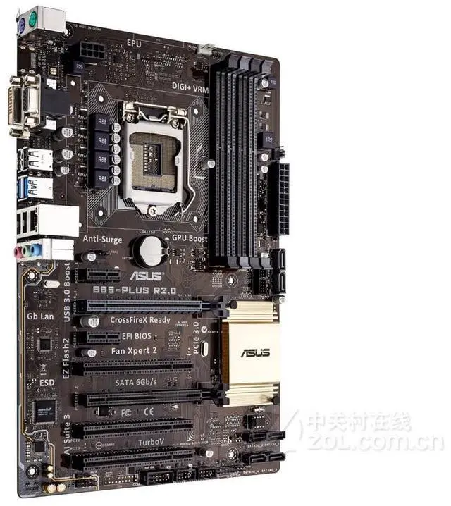 Alt view image 5 of 7 - ASUS B85-PLUS R2.0 LGA 1150 DDR3 32GB ATX Motherboard