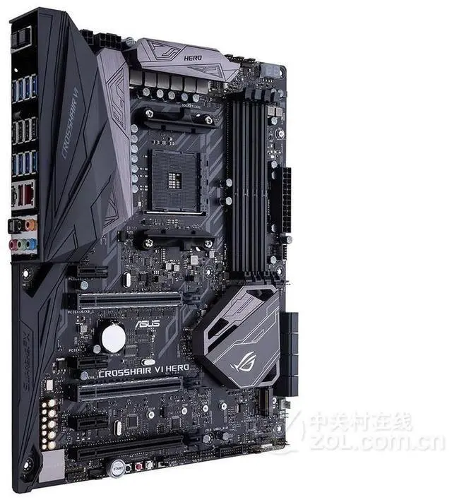 Alt view image 6 of 7 - ASUS ROG CROSSHAIR VI HERO Socket AM4 DDR4 64GB ATX Motherboard