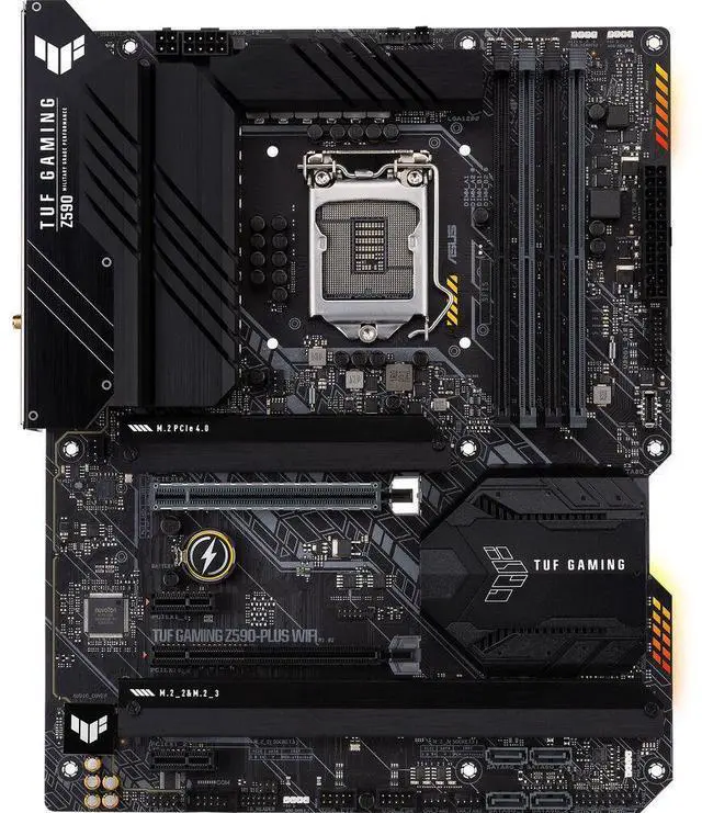 Alt view image 8 of 8 - ASUS TUF GAMING Z590-PLUS Intel Z590 1200 LGA ATX M.2 Desktop Motherboard A