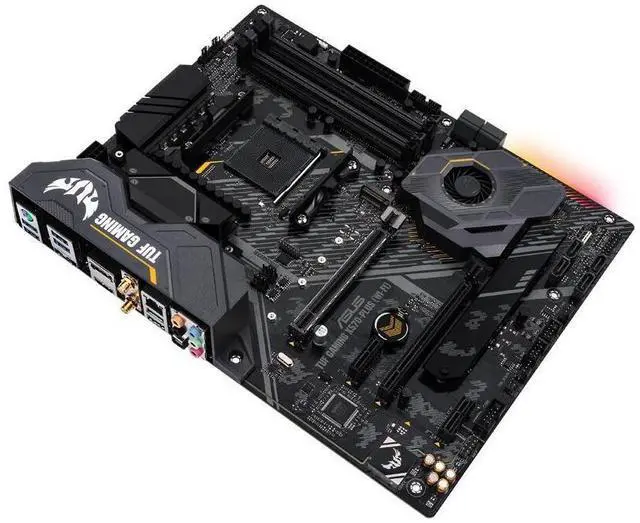 Alt view image 7 of 8 - ASUS TUF GAMING X570-PLUS (WI-FI) Socket AM4 DDR4 128GB ATX Motherboard