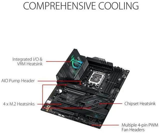 Alt view image 8 of 11 - ROG STRIX Z790-F GAMING WIFI Intel LGA 1700 ATX Motherboard