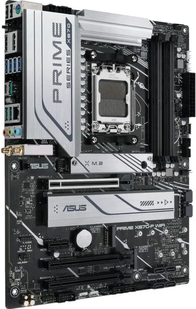 Alt view image 6 of 6 - ASUS PRIME X670-P WIFI AMD AM5 X670 ATX M.2 Desktop Motherboard A