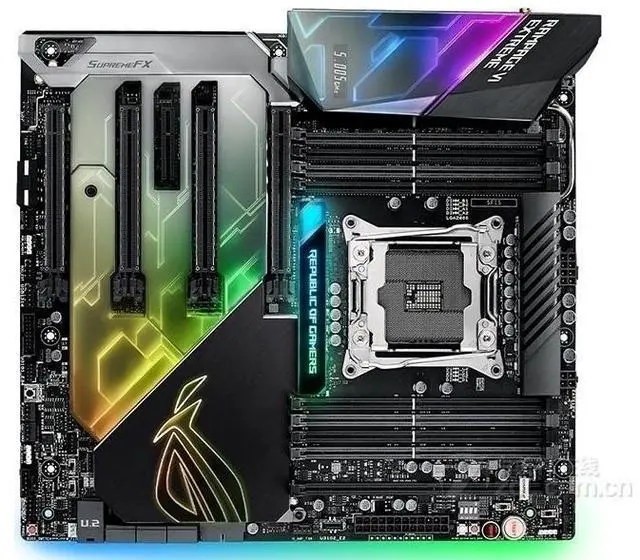 Alt view image 8 of 8 - ASUS ROG Rampage VI Extreme LGA 2066 DDR4 64GB E-ATX Motherboard