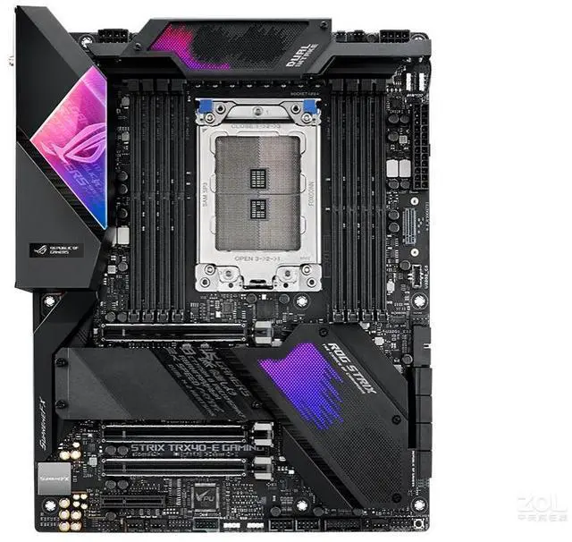 Alt view image 12 of 14 - ASUS ROG STRIX TRX40-XE GAMING sTRX4 AMD TRX40 SATA 6Gb/s ATX AMD Motherboard