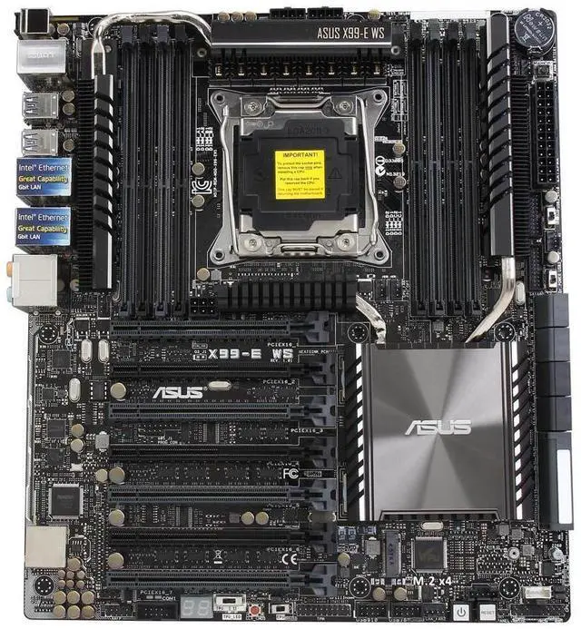 Alt view image 3 of 4 - ASUS X99-E WS LGA 2011-v3 Intel X99 SATA 6Gb/s USB 3.0 CEB Form Factor Intel Motherboard