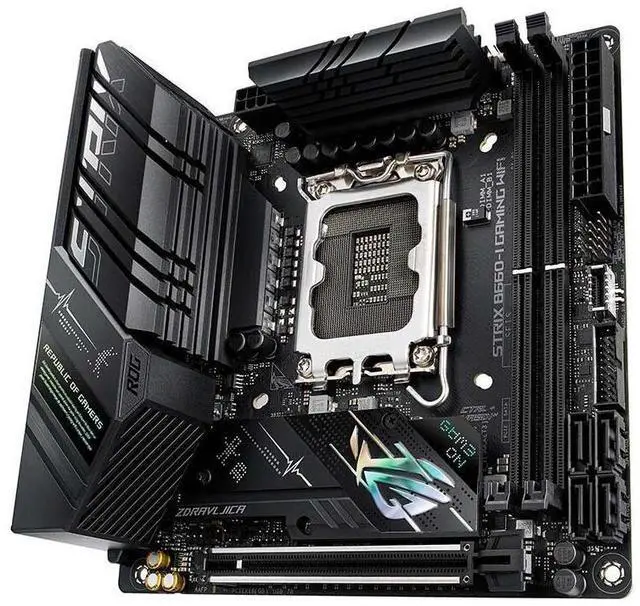 Alt view image 5 of 5 - ASUS ROG STRIX B660-I GAMING WIFI LGA 1700 DDR5 96GB Mini-ITX Motherboard