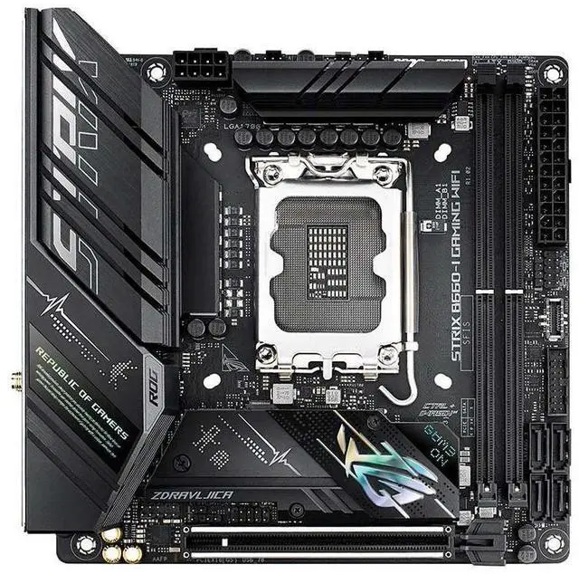 Alt view image 4 of 5 - ASUS ROG STRIX B660-I GAMING WIFI LGA 1700 DDR5 96GB Mini-ITX Motherboard
