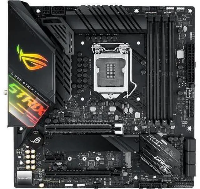 Alt view image 4 of 5 - ASUS ROG STRIX Z490-G GAMING LGA 1200 Micro ATX Intel Motherboard