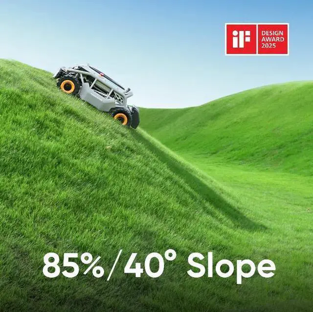Alt view image 2 of 7 - Mowrator Remote Control Lawn Mower S1 4WD 56V18Ah 85° Slope(Wide Wheels Version), Multi-Functions RC Lawn Mower with 1.5-4.3 Inch Cutting Height 21 Inch Real Blade with Mowing 1.12 Acres