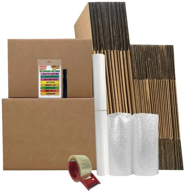 Main image of UBMOVE Smart Moving Bigger Boxes Kit #3 34 Moving Boxes & Packing Supplies