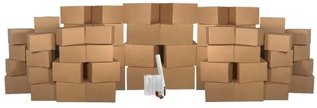 Main image of UBMOVE Basic Moving Box Kit for 5 Bedrooms 58 Boxes & Packing Materials