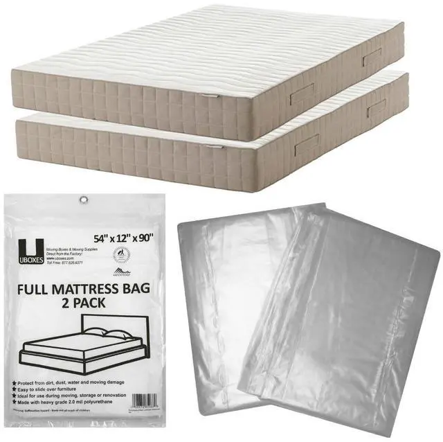 Main image of UBMOVE Full Size Mattress Bag 54x12x90" (2 Pack) Protective Moving
