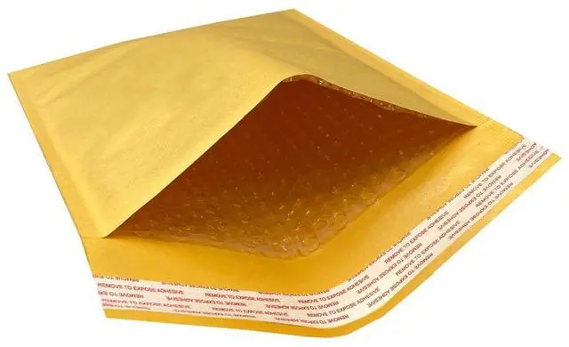 Main image of UOFFICE 50 Kraft Bubble Mailers 8.5x12" - #2 Self-Seal Padded Envelopes