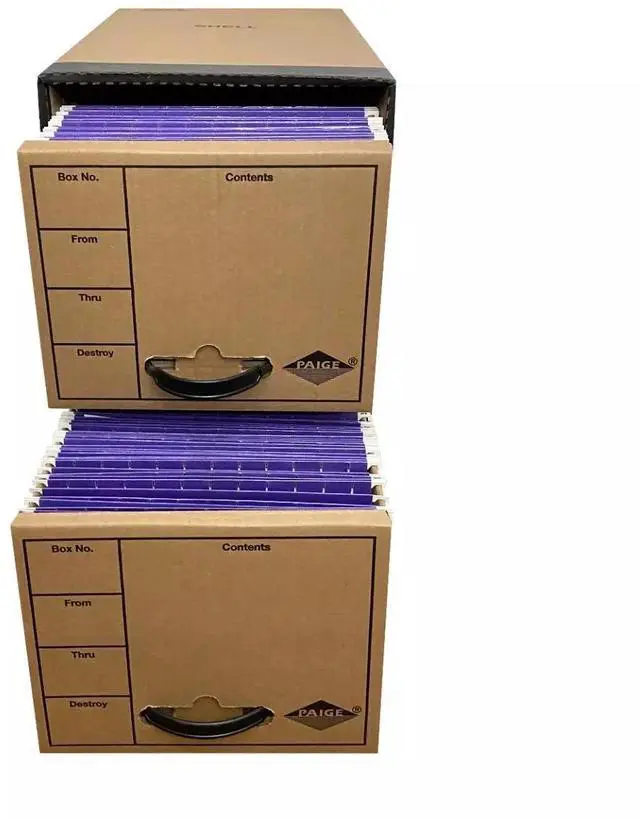Alt view image 2 of 7 - UOFFICE Quick Stack Drawer File Boxes, 24" x 12.5" x 10.5", 2 Pack