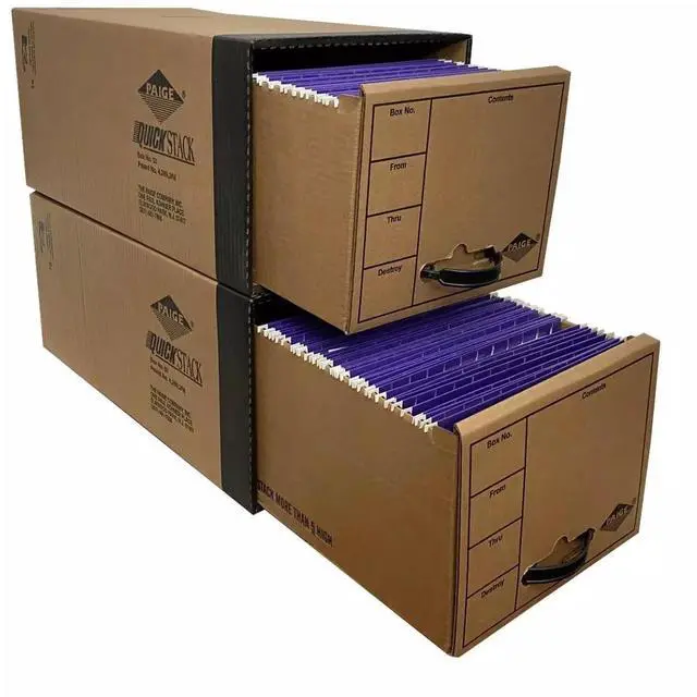 Alt view image 5 of 7 - UOFFICE Quick Stack Drawer File Boxes, 24" x 12.5" x 10.5", 2 Pack