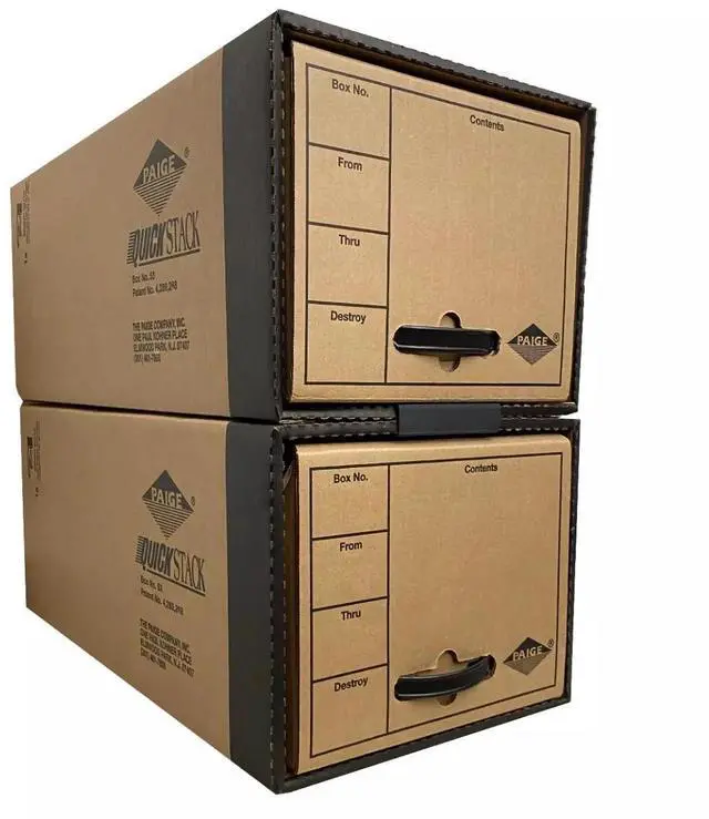 Alt view image 6 of 7 - UOFFICE Quick Stack Drawer File Boxes, 24" x 12.5" x 10.5", 2 Pack