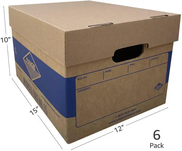 Alt view image 3 of 7 - UBMOVE File Moving Boxes 200# Strength, Small, 15 x 12 x 10 Inches, 6 Pack