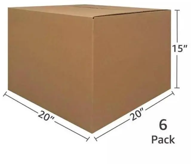 Alt view image 5 of 7 - UBMOVE Large 6 Pack Moving Cardboard Boxes 20 x 20 x 15-inches
