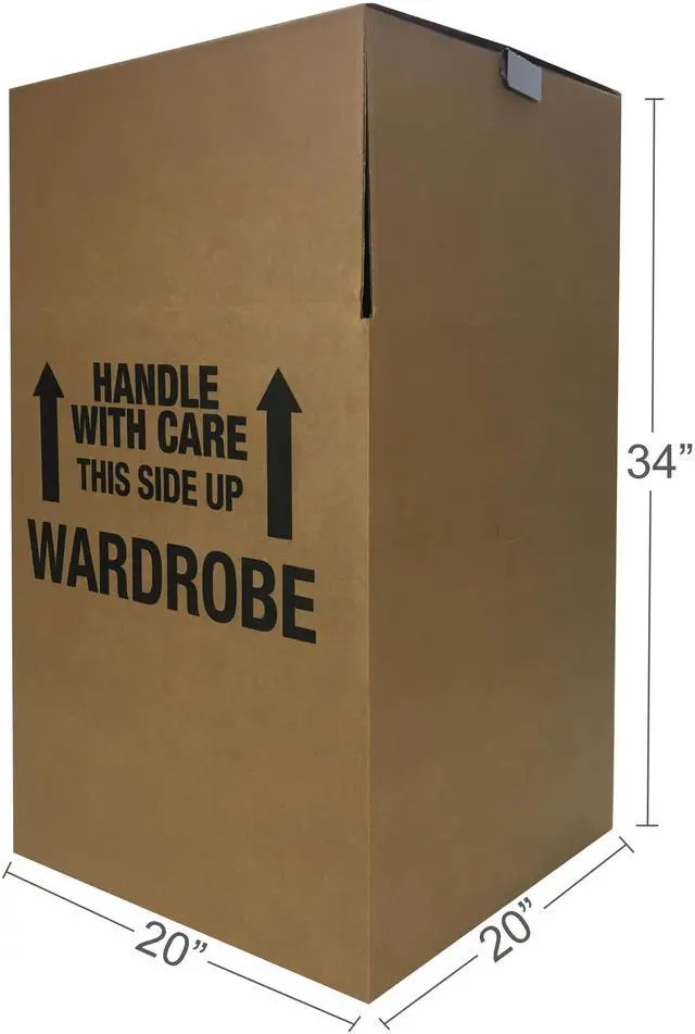 Alt view image 5 of 7 - UBMOVE Shorty Space Saving Wardrobe Moving Boxes (Bundle of 6) 20" x 20" x 34" Moving Boxes